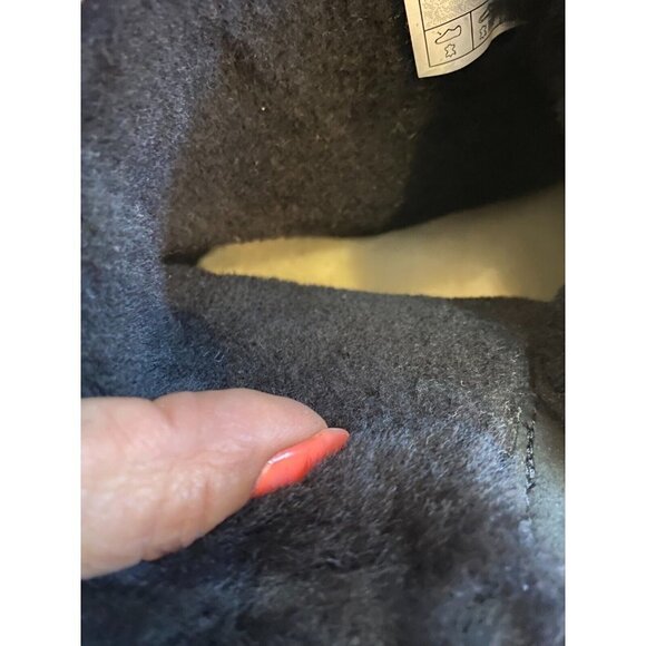 UGG "weylyn" boot shearling cuff Womens Size 9.5 NEW black lace up - Picture 5 of 10